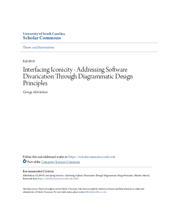 (PDF) Interfacing Iconicity - Addressing Software Divarication Through ...