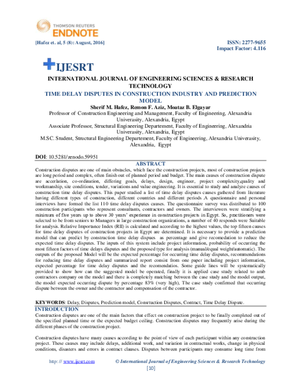 (PDF) Ijesrt International Journal of Engineering Sciences & Research ...