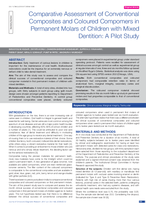 (PDF) Comparative Assessment of Conventional Composites and Coloured ...