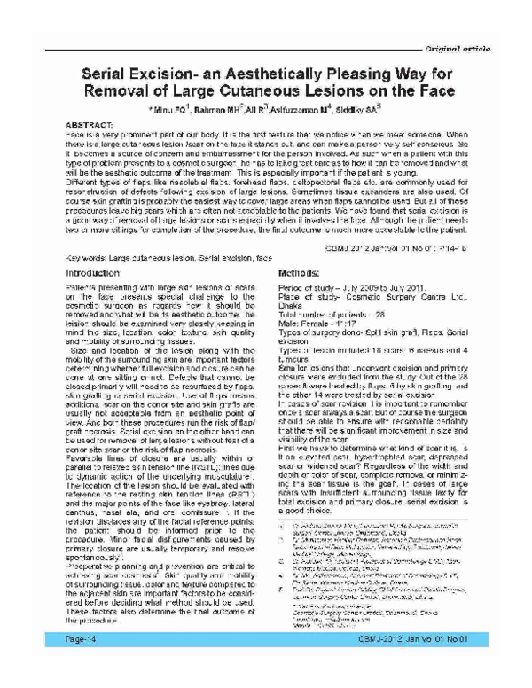 (PDF) Serial Excision- an Aesthetically Pleasing Way for Removal of ...