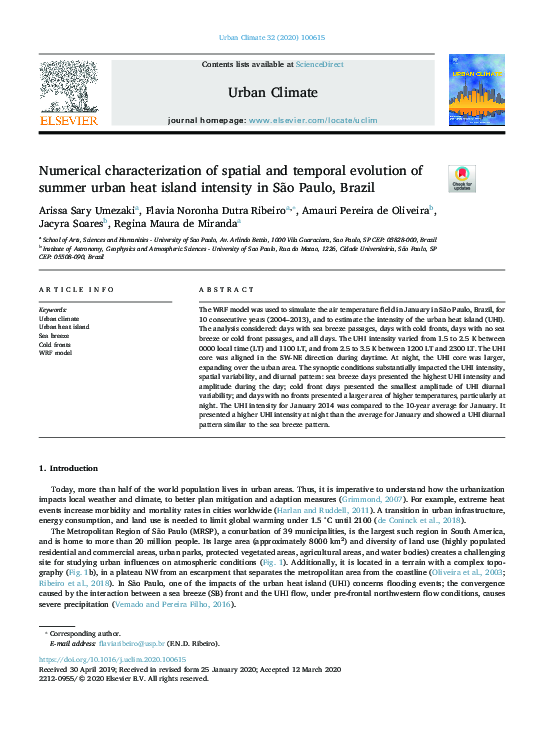 (PDF) Numerical characterization of spatial and temporal evolution of ...