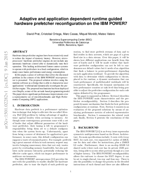 (PDF) Adaptive and application dependent runtime guided hardware ...