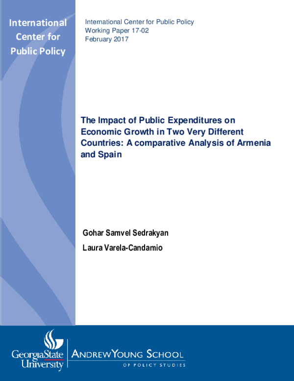 (PDF) The Impact of Public Expenditures on Economic Growth in Two Very ...