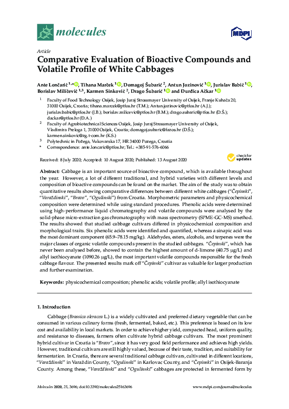 (PDF) Comparative Evaluation of Bioactive Compounds and Volatile ...