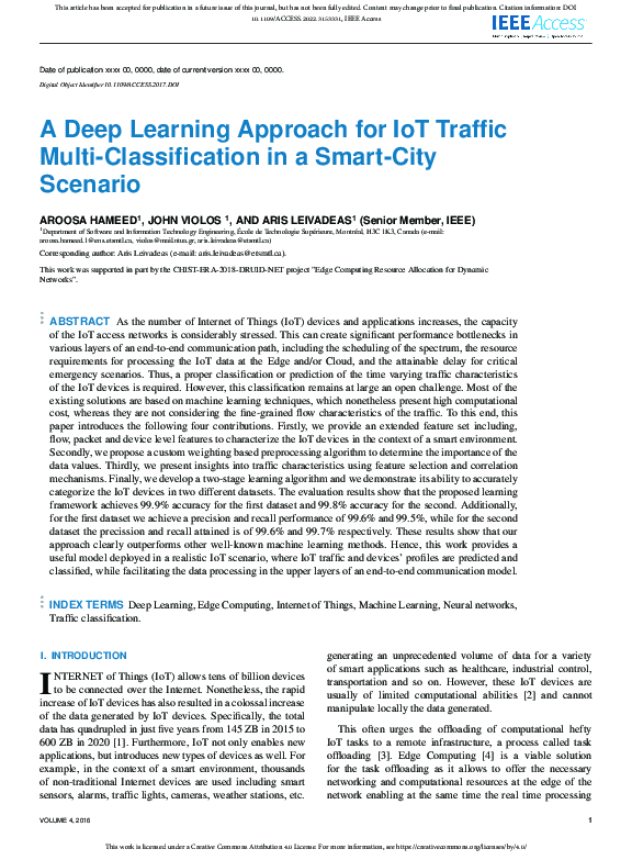 (PDF) A Deep Learning Approach for IoT Traffic Multi-Classification in ...