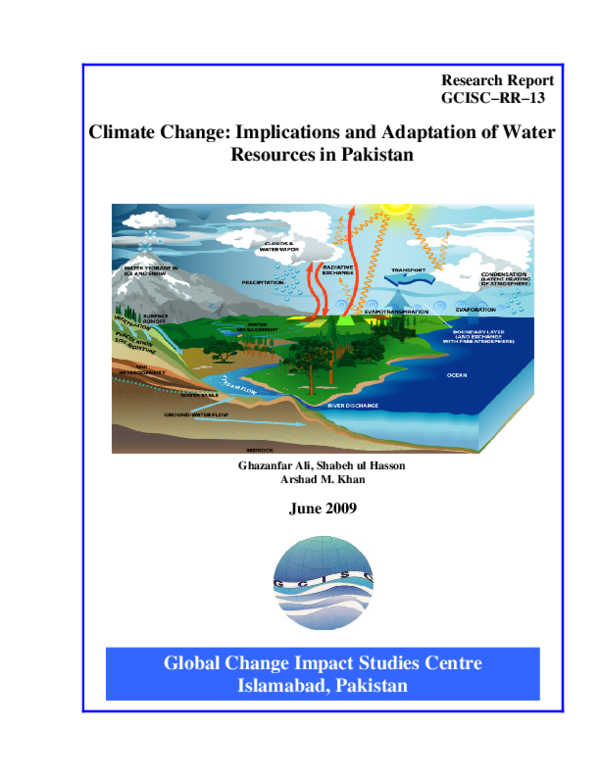 (PDF) Climate Change: Implications and Adaptation of Water Resources in ...