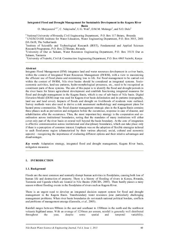 (PDF) Integrated Flood and Drought Management for Sustainable ...