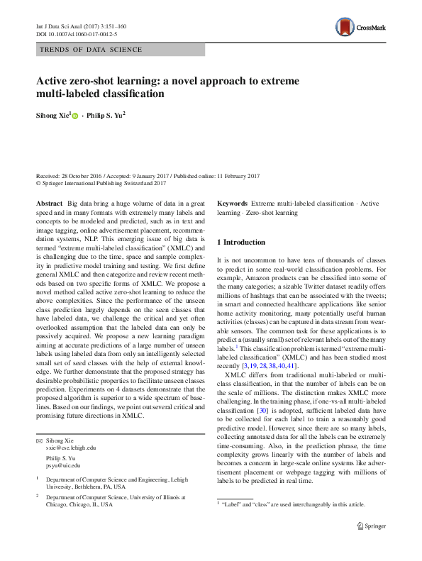 (PDF) Active zero-shot learning: a novel approach to extreme multi ...