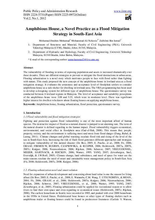 Amphibious float design picture