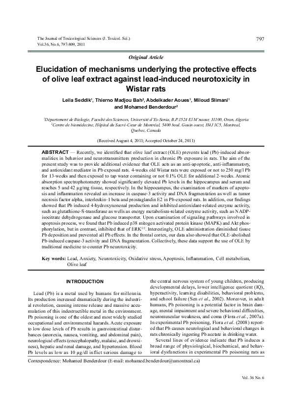 (PDF) Elucidation of mechanisms underlying the protective effects of ...