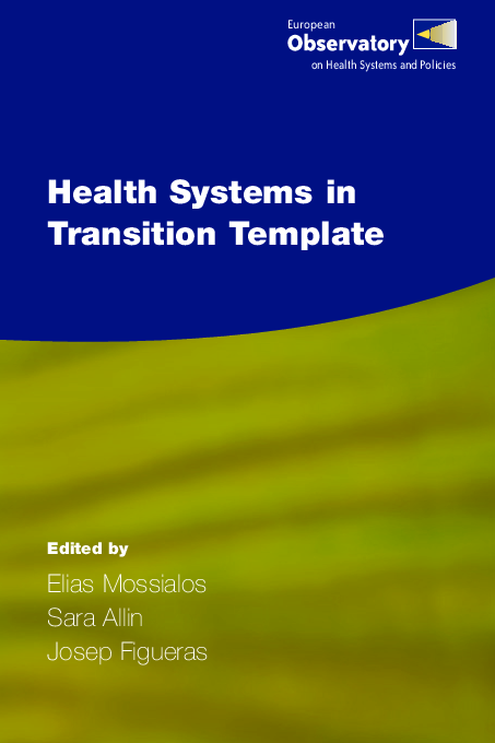 (PDF) Edited by Health Systems in Transition Template