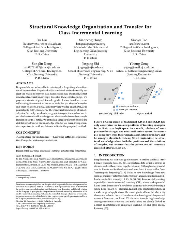 (PDF) Structural Knowledge Organization and Transfer for Class ...