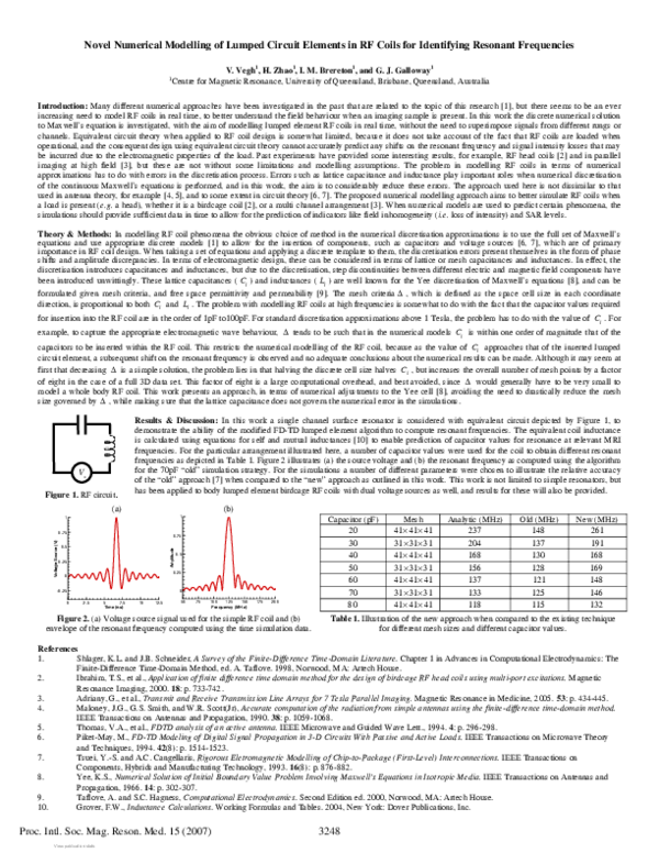 (PDF) Novel Numerical Modelling of Lumped Circuit Elements in RF Coils ...