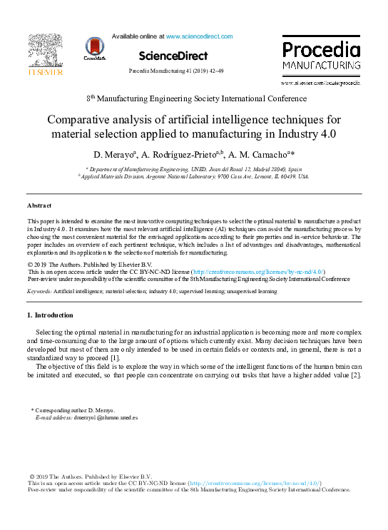 (PDF) Comparative analysis of artificial intelligence techniques for ...