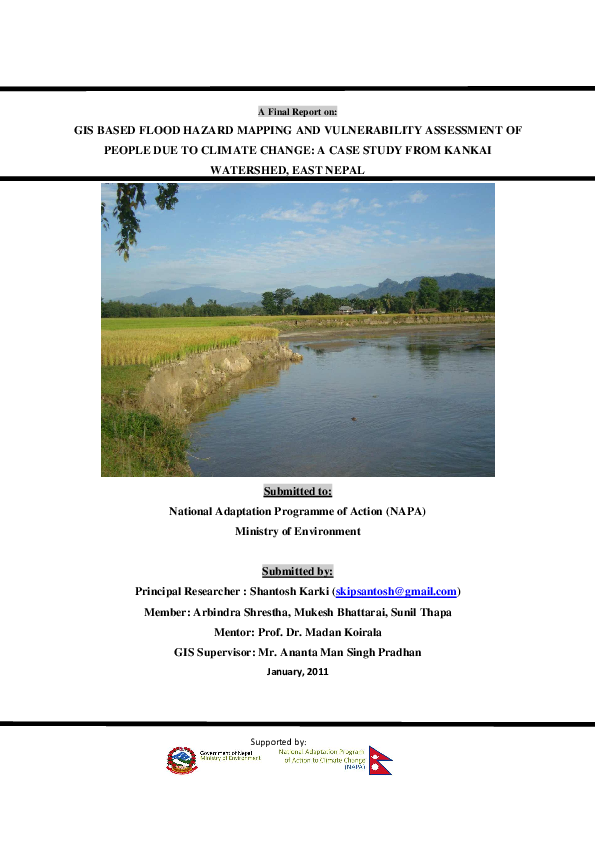 (PDF) Gis Based Flood Hazard Mapping and Vulnerability Assessment of ...