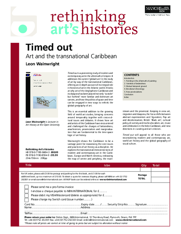 (PDF) Wainwright, Leon (2011). Timed Out: Art and the Transnational ...