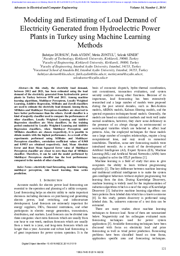 (PDF) Modeling and Estimating of Load Demand of Electricity Generated ...