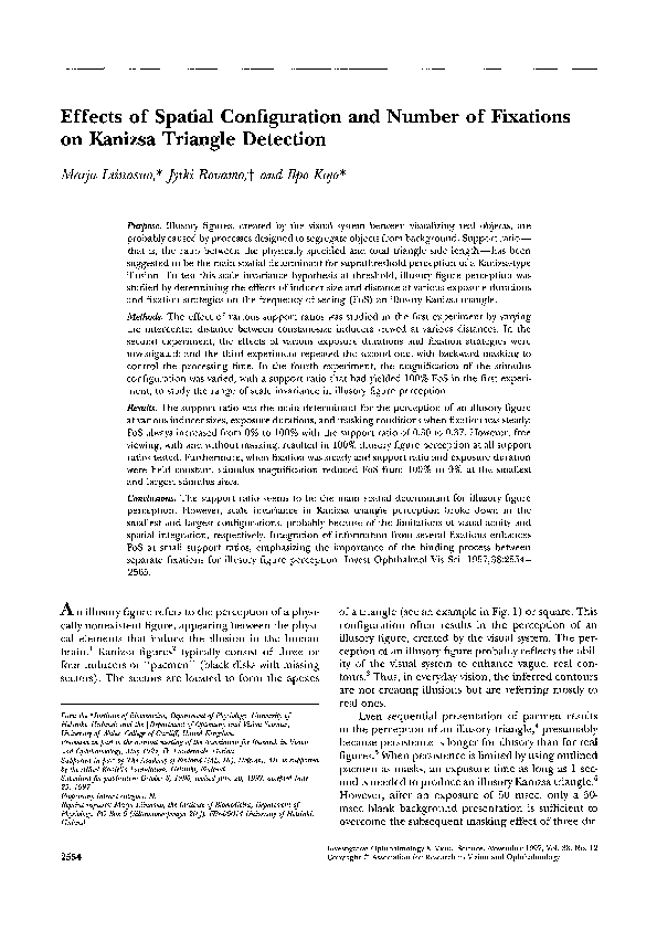(PDF) Effects of spatial configuration and number of fixations on ...