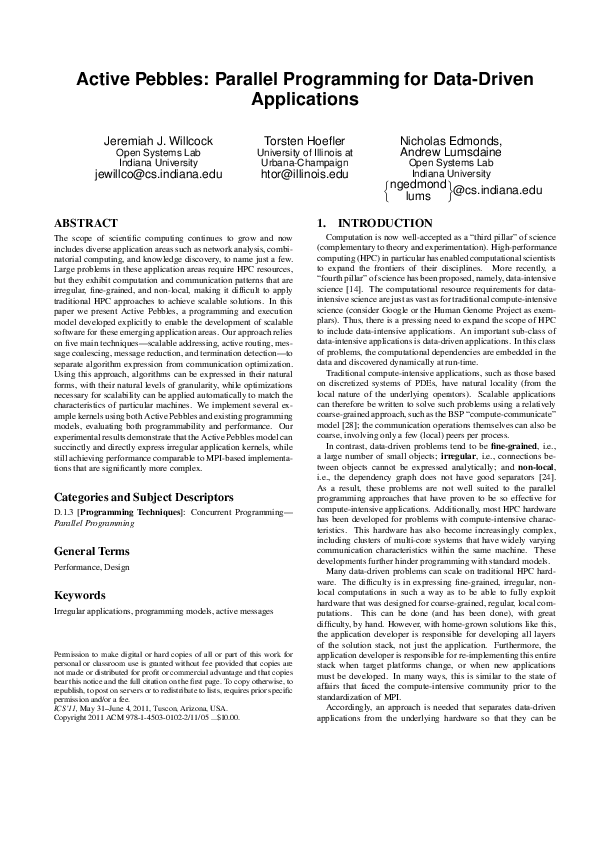 (PDF) Active pebbles
