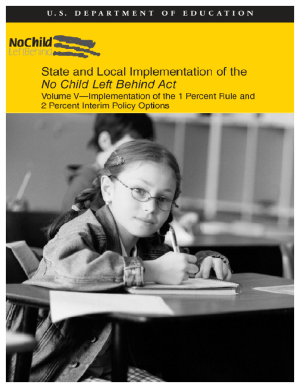 (PDF) State and Local Implementation of the "No Child Left Behind Act ...