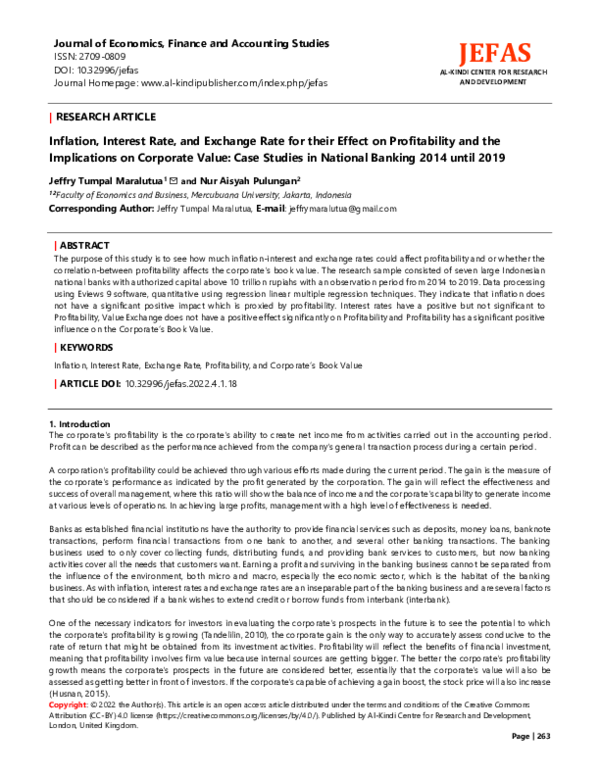 (PDF) Inflation, Interest Rate, and Exchange Rate for their Effect on ...