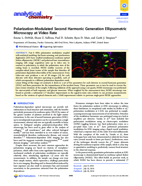 (PDF) Polarization-Modulated Second Harmonic Generation in Collagen