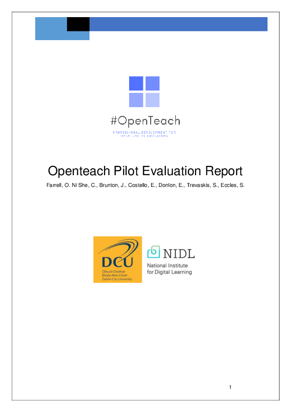 (PDF) Openteach Pilot Evaluation Report
