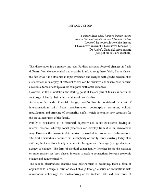 (DOC) Post-Fordist Families