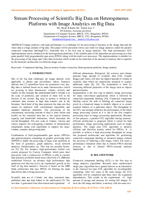 (PDF) Stream Processing of Scientific Big Data on Heterogeneous ...