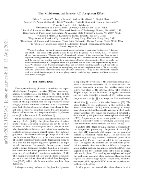 (PDF) Multiterminal Inverse AC Josephson Effect
