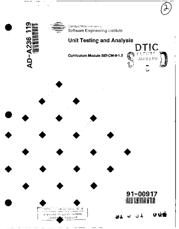 (PDF) Unit Testing and Analysis