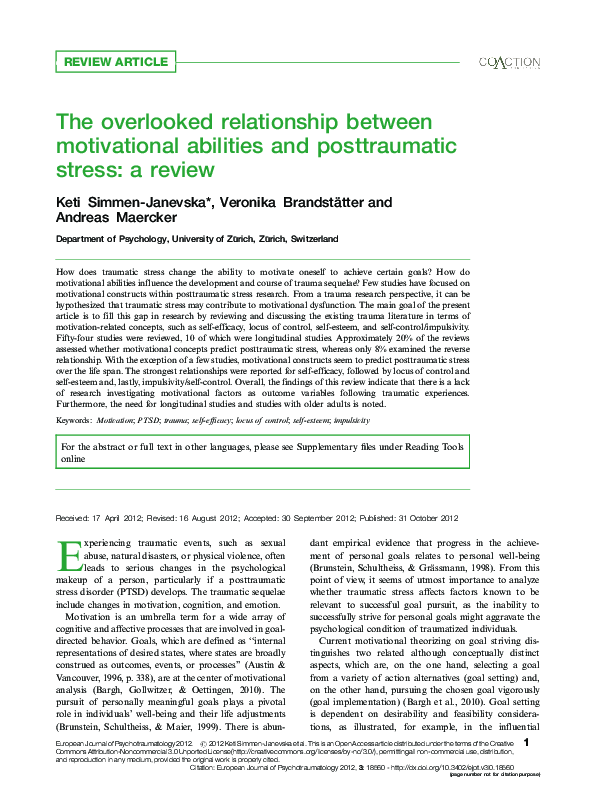 (PDF) The overlooked relationship between motivational abilities and ...