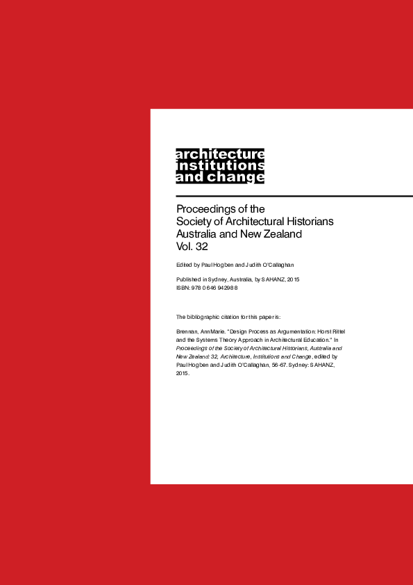 (PDF) Design Process as Argumentation: Horst Rittel and the Systems ...