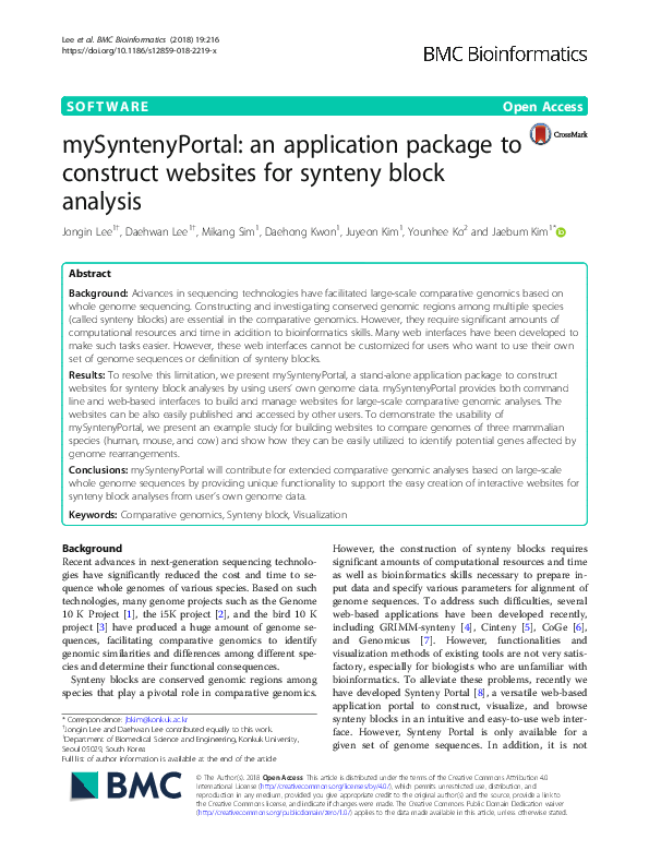 (PDF) mySyntenyPortal: an application package to construct websites for ...