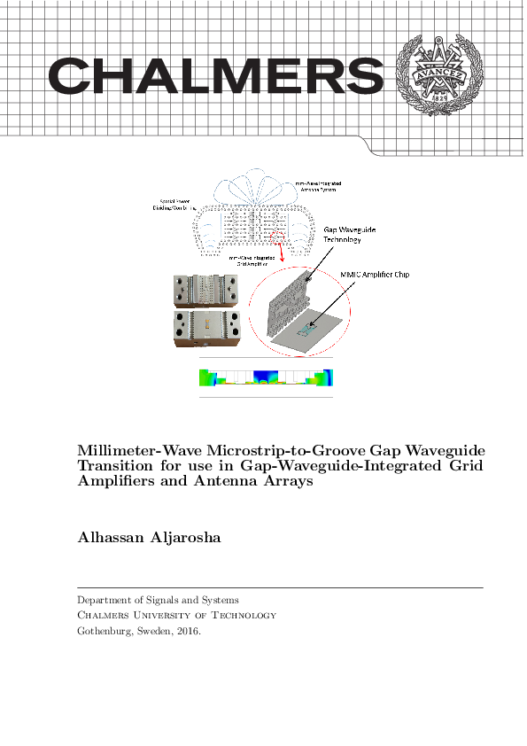 (PDF) Millimeter-wave microstrip-to-groove gap waveguide transition for ...