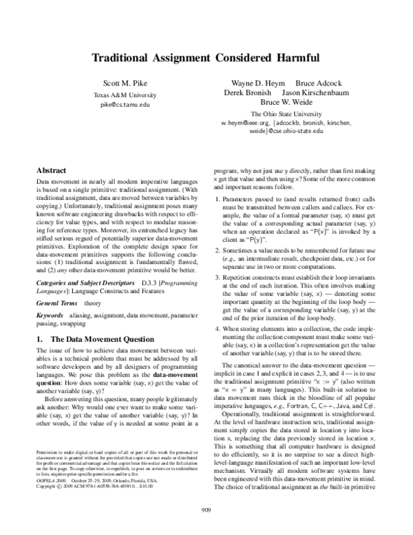 (PDF) Traditional assignment considered harmful