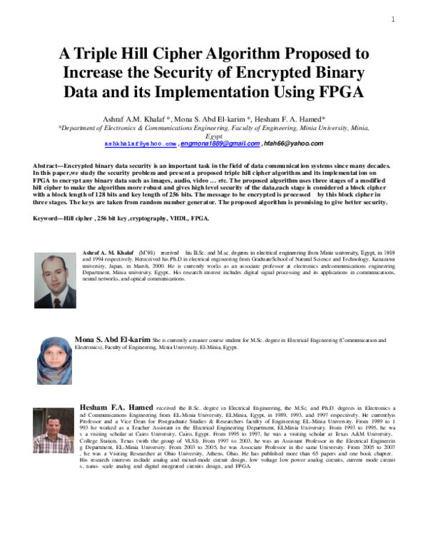 (PDF) A triple hill cipher algorithm proposed to increase the security ...