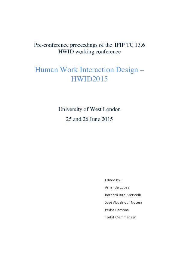  PDF User Created Personas A Micro Cultural Magnifier Revealing Smart Workplaces In Thriving 
