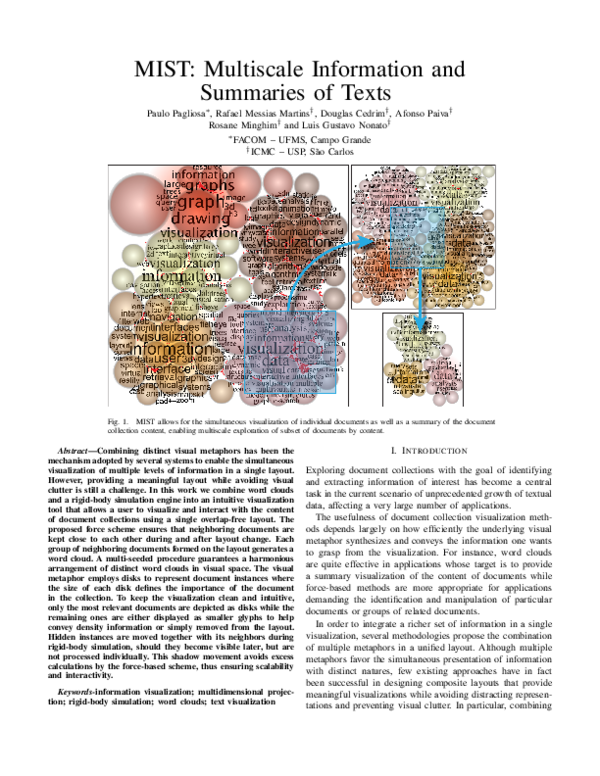 (PDF) MIST: Multiscale Information and Summaries of Texts