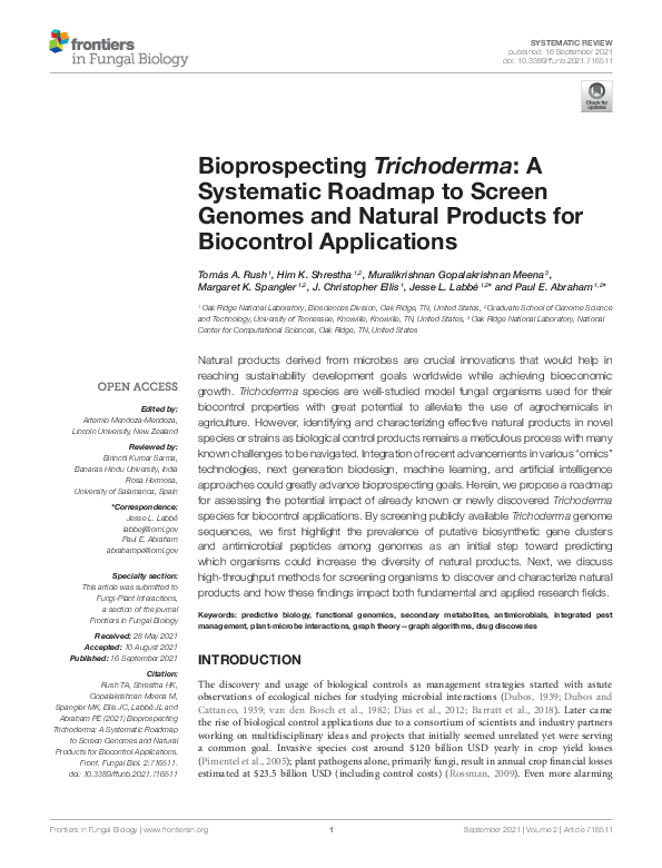 (PDF) Bioprospecting Trichoderma: A Systematic Roadmap to Screen ...