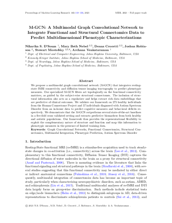 (PDF) M-GCN: A Multimodal Graph Convolutional Network to Integrate ...