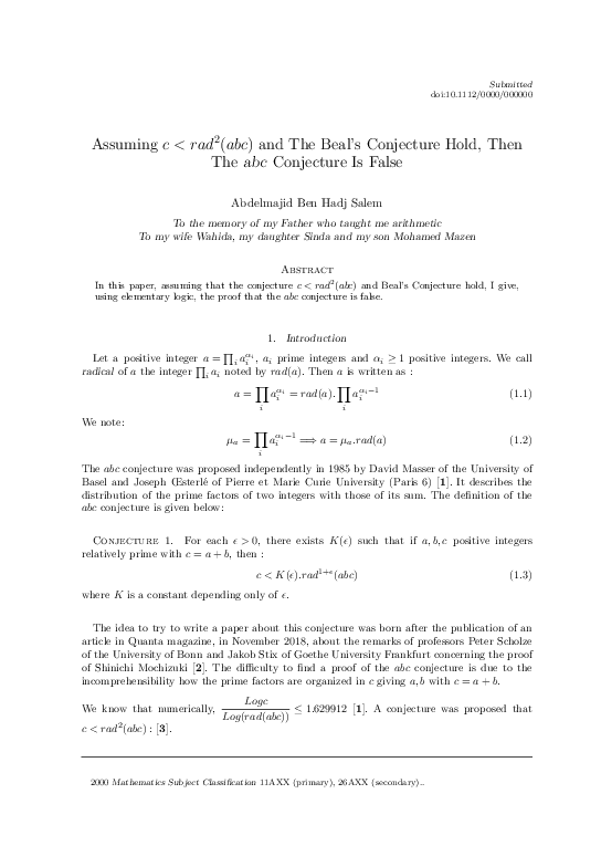 (PDF) Assuming c