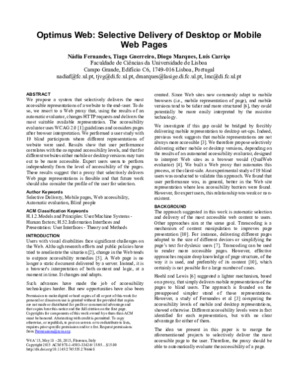 (PDF) Optimus web