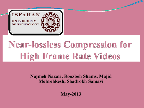 (PDF) High frame rate- Presentation