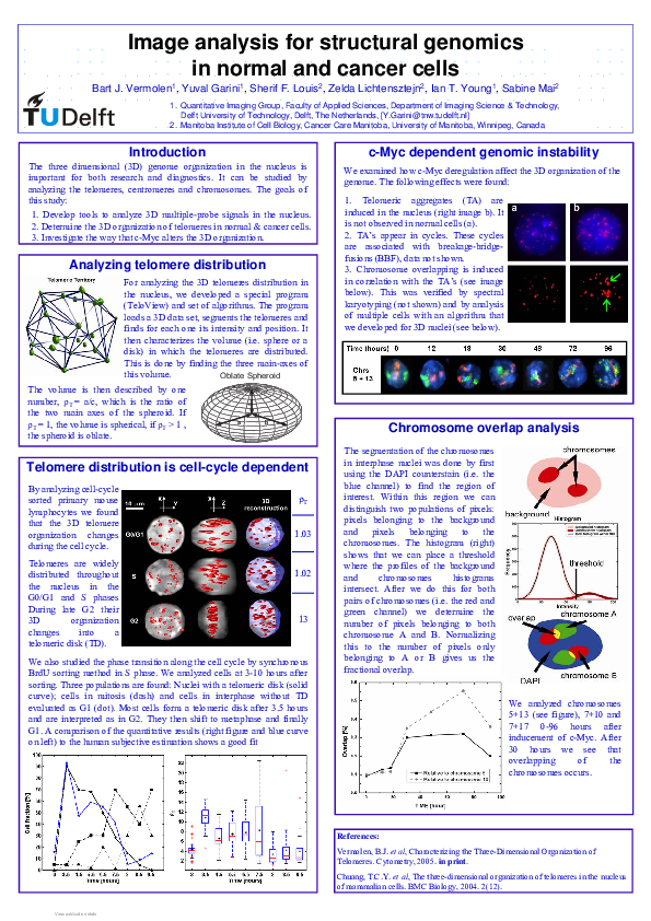 (PDF) Image analysis for structural genomics in normal and cancer cells