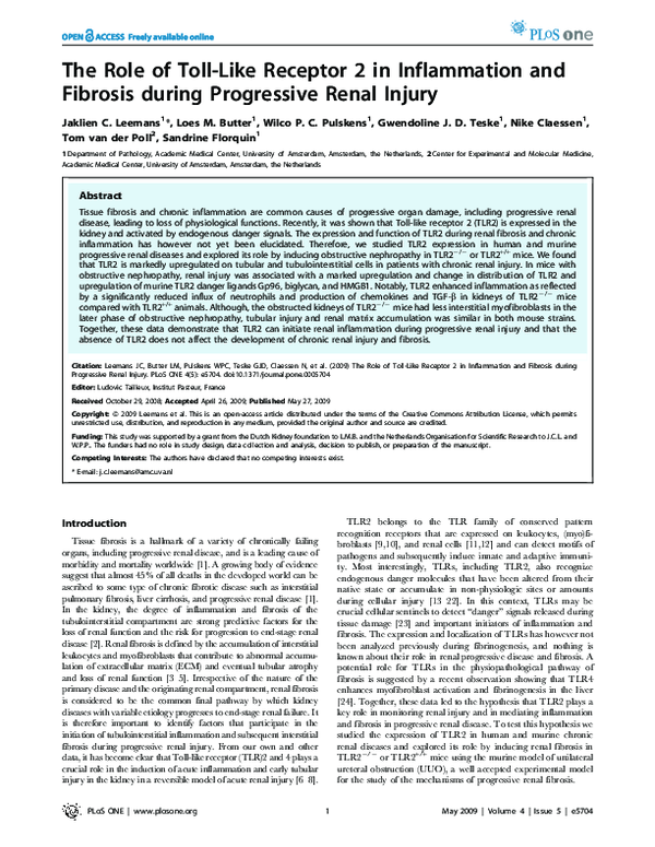 (PDF) The role of Toll-like receptor 2 in inflammation and fibrosis ...