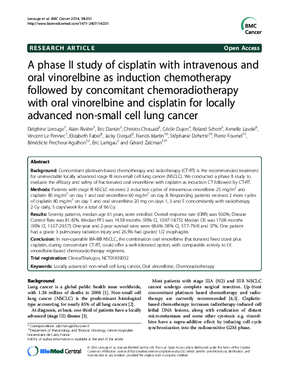 (PDF) A phase II study of cisplatin with intravenous and oral ...
