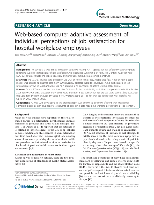 (PDF) Web-based computer adaptive assessment of individual perceptions ...
