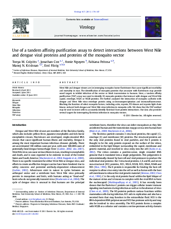 (PDF) Use of a tandem affinity purification assay to detect ...