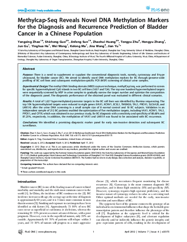 (PDF) Methylcap-Seq Reveals Novel DNA Methylation Markers for the ...